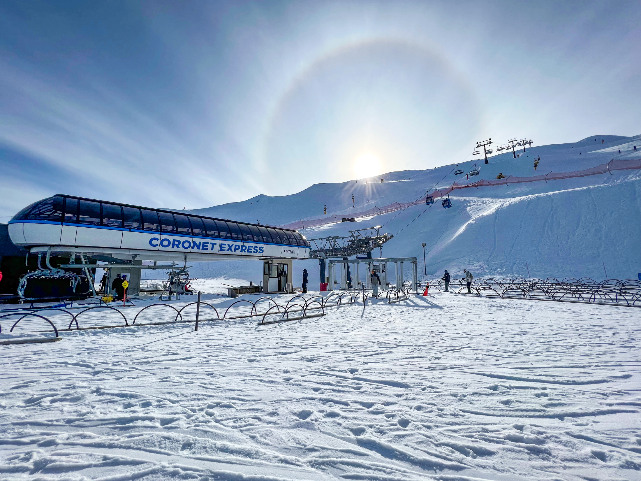 Coronet Express chairlift at Coronet Peak, New Zealand