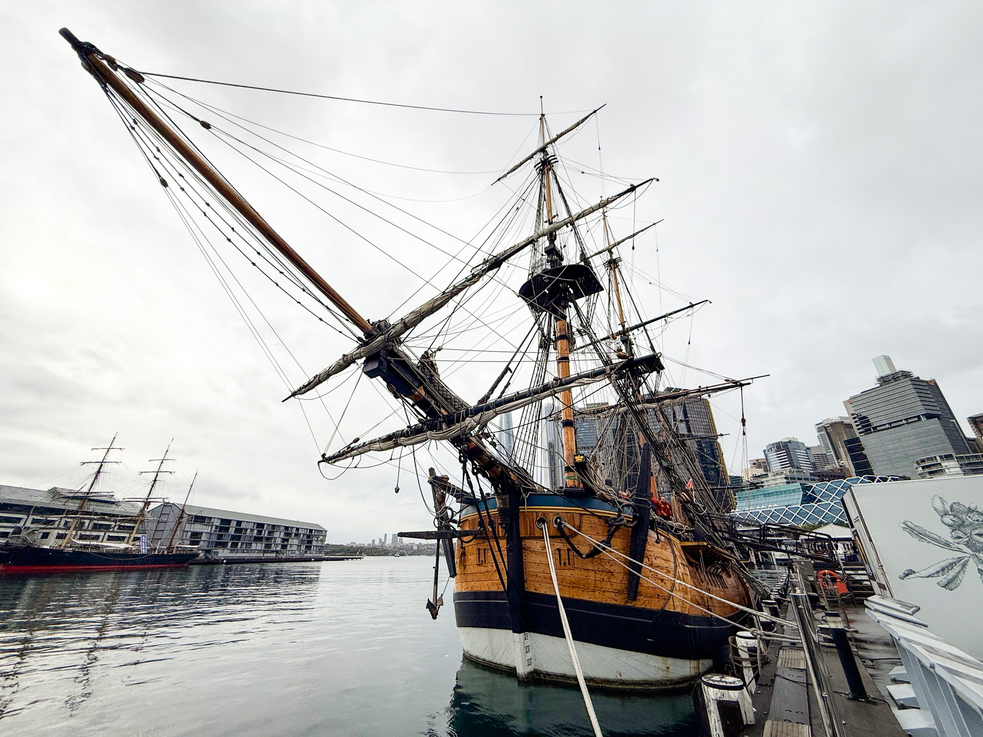 HMB Endeavour replica at the Australian National Maritime Museum in Sydney
